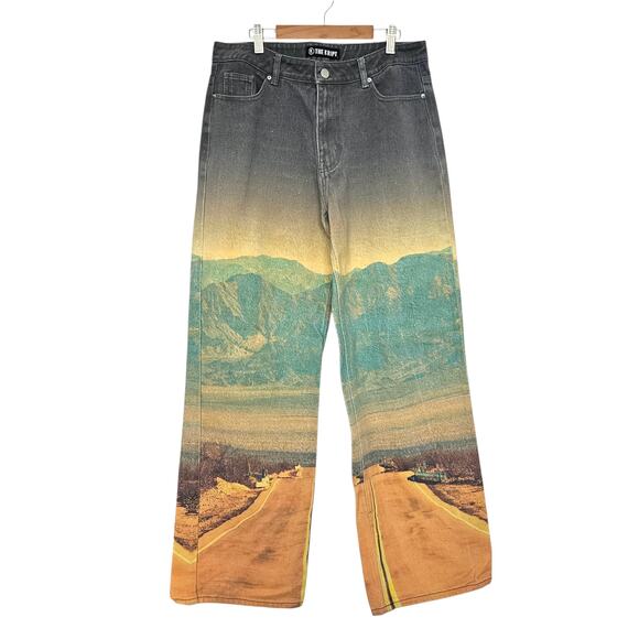 THE KRIPT “Route 66" High Waist Graphic Denim Jeans - Picture 5 of 9